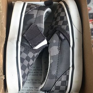 Checkerboard Slip on Vans